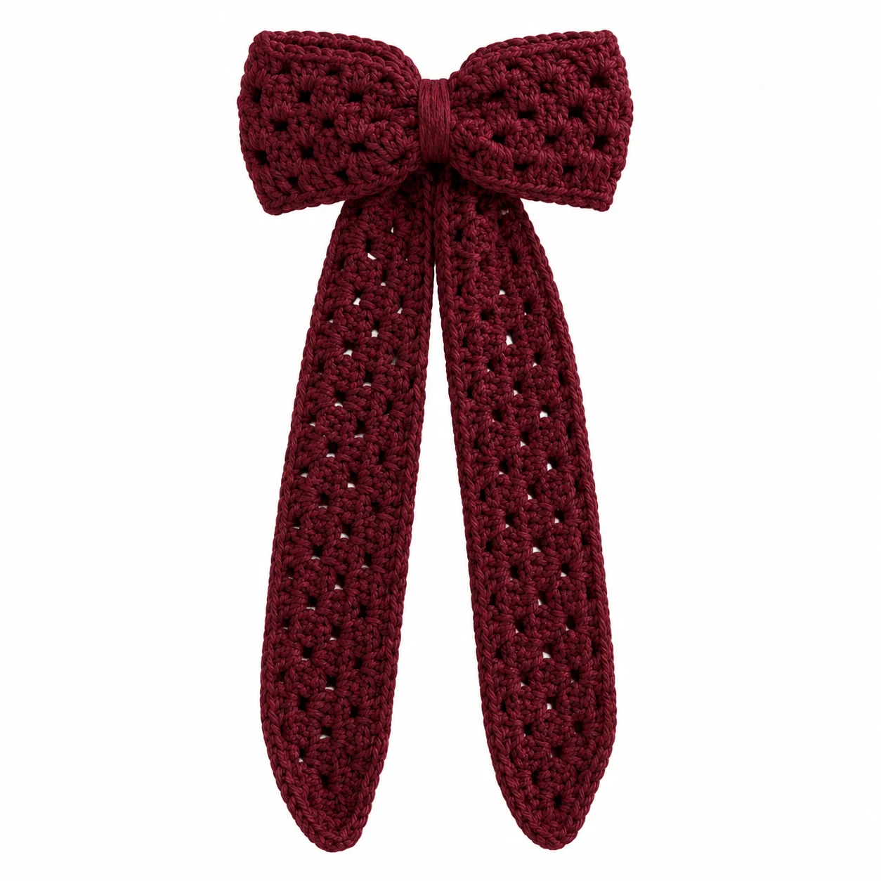 Long Crochet Bow view 2
