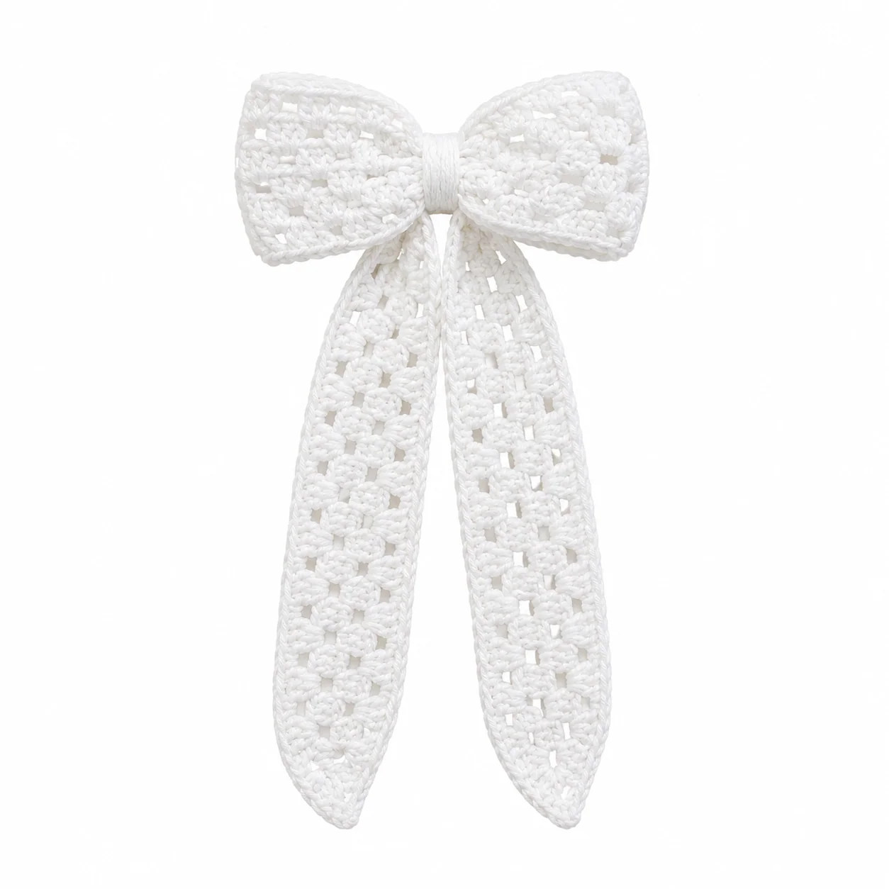 Long Crochet Bow view 3