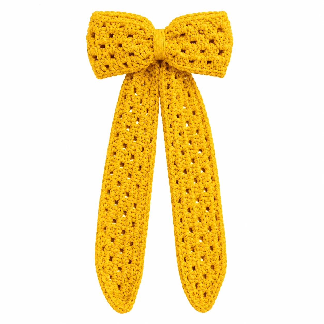 Long Crochet Bow view 4